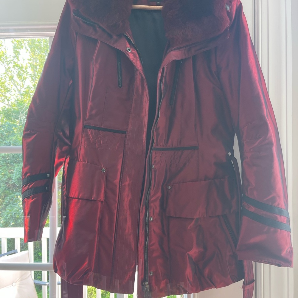 Women's Burgundy Ski Jacket